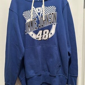 Blue Jimmie Johnson Men's Hoodie